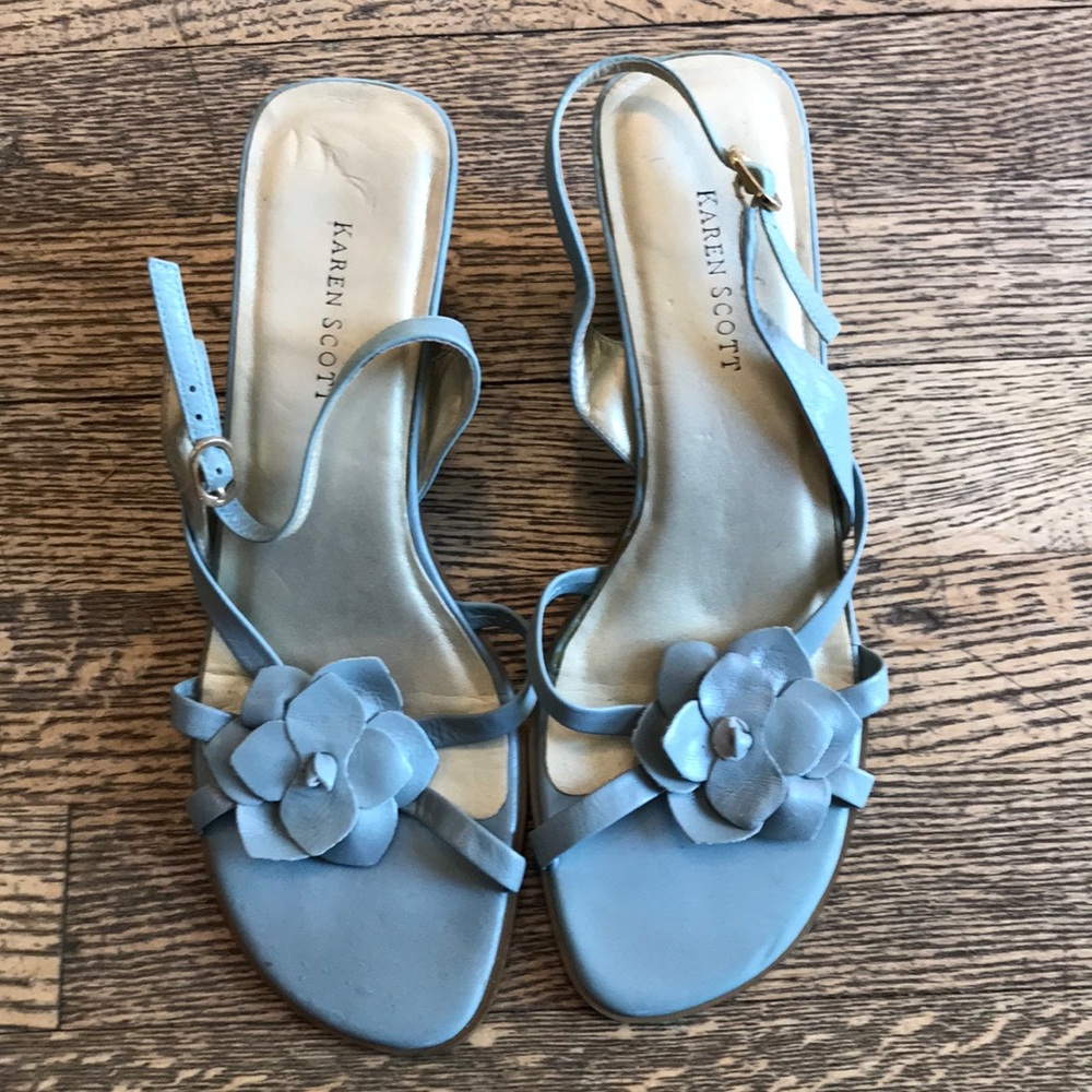 Pretty Karen Scott wedge sandals size 7.5